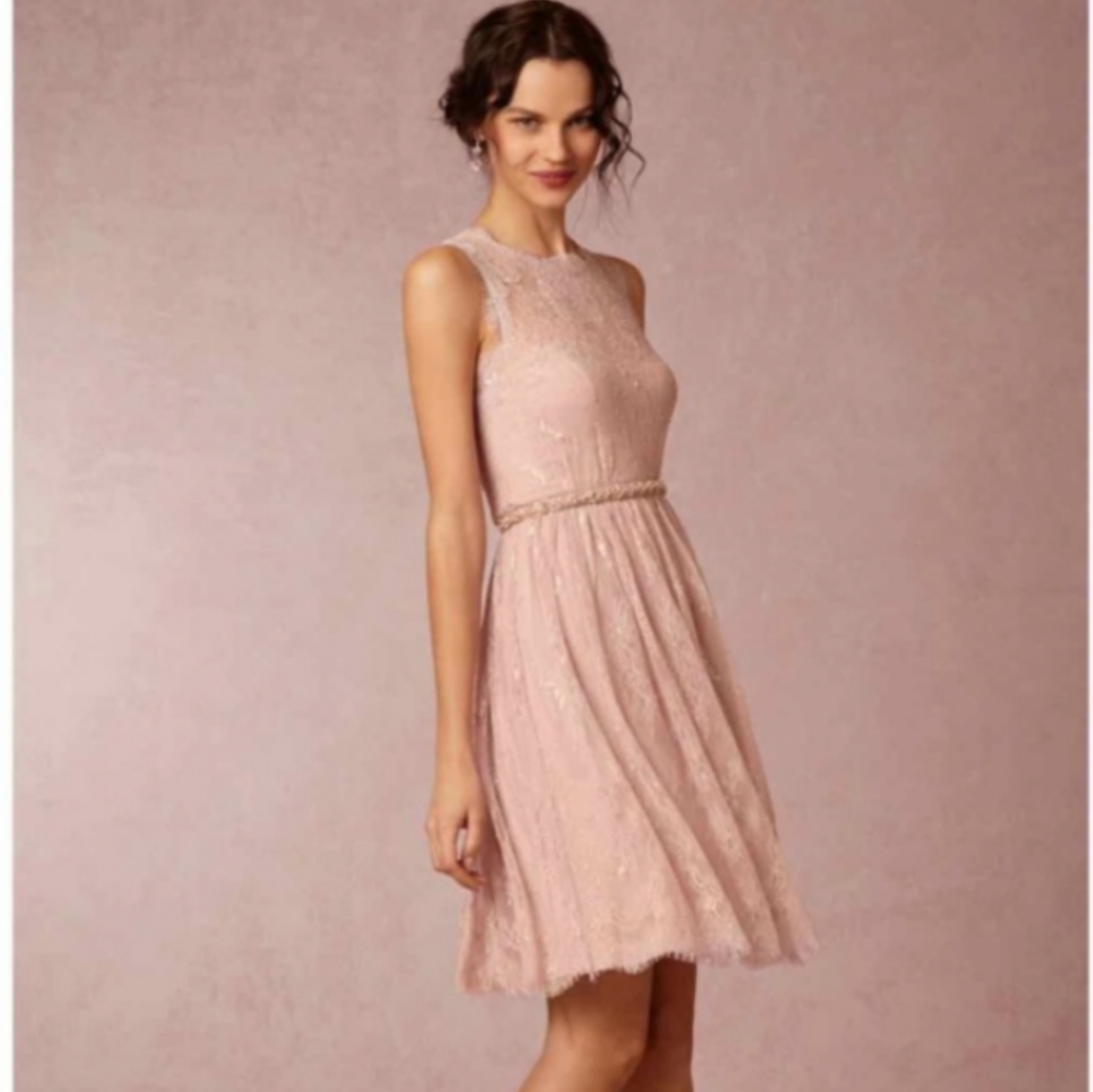 BHLDN Hitherto Celia Dress in Rose Quartz